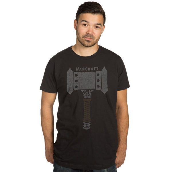 Warcraft Mens 5780 Short Sleeve T-Shirt Black Vintage S