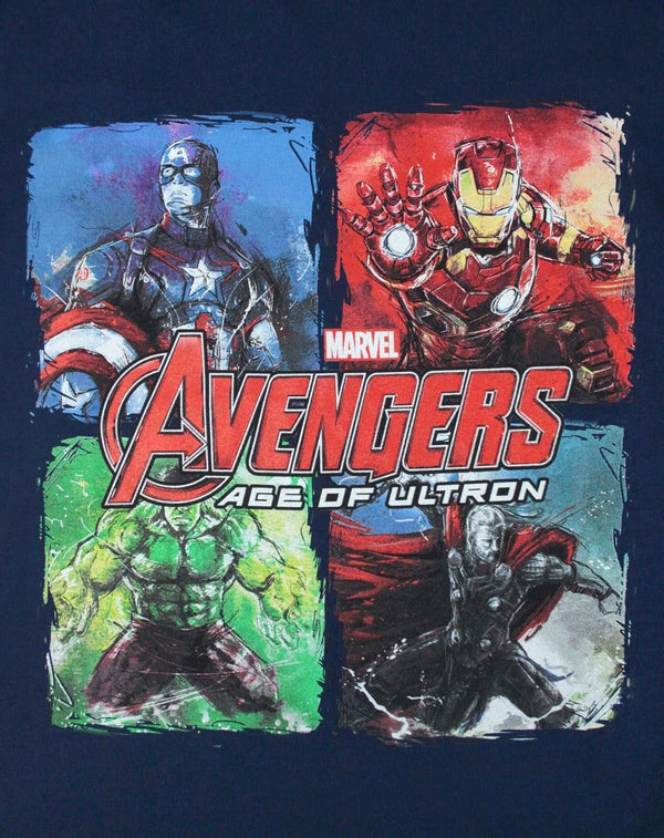 The Avengers Official Marvel Youth Marine Ultron T-Shirt Iron Man Hulk Captain