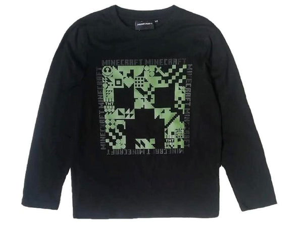 Minecraft Creeper Chicken Jockey Kids Movie T-Shirts Official Unisex Black Long