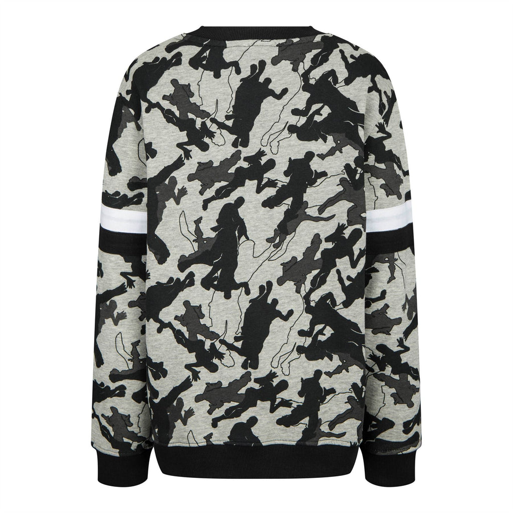 FORTNITE | LOGO | Grey | Long Sleeved | Unisex Kids | Crew Neck | Sweatshirt | Gaming Cotton Sweatshirt Sizes 7-14 Years……