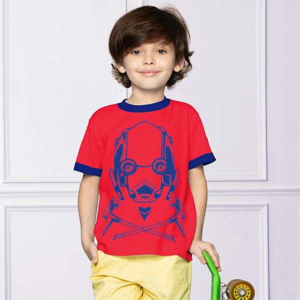Fortnite The Sky Stalker T-Shirt Red Unisex Cotton Gaming Tee Official Ages 9-14