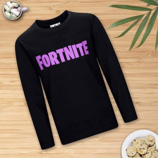 Fortnite Logo Cotton Short Sleeved Unisex Gaming Logo T-Shirt Sizes 10-16 Years