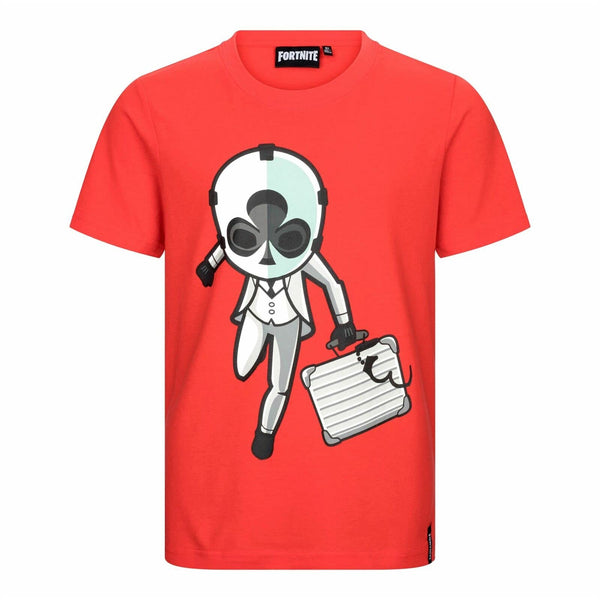 Fortnite Wildcard Skin Red Short Sleeve T-Shirt Boys and Girls Size 140 152 164