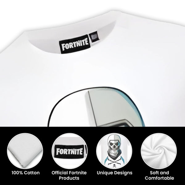 Fortnite - Skull Trooper - T-Shirt Youth Gaming Design - T-Shirt Short Sleeve
