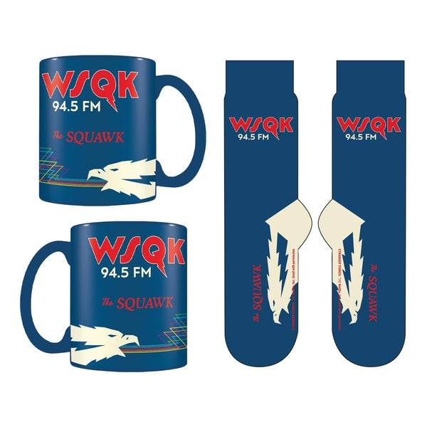 Stranger Things Mug & Sock Set Wsqk Radio Design With Blue Socks 315ml/11oz
