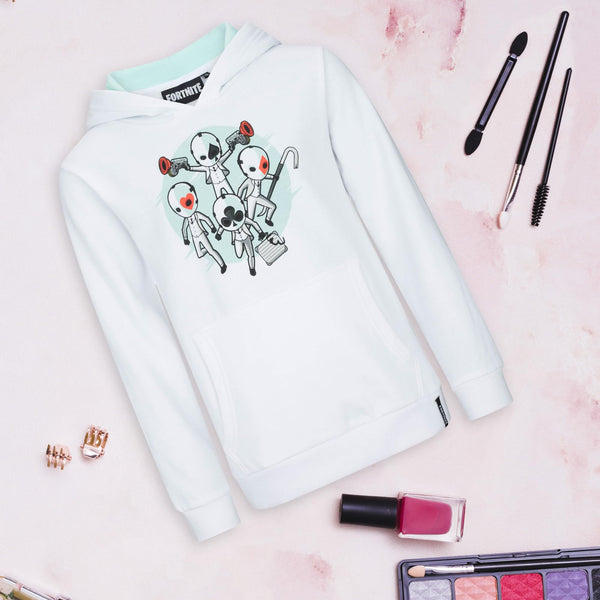 Fortnite Wild Card Cotton Hoodie White