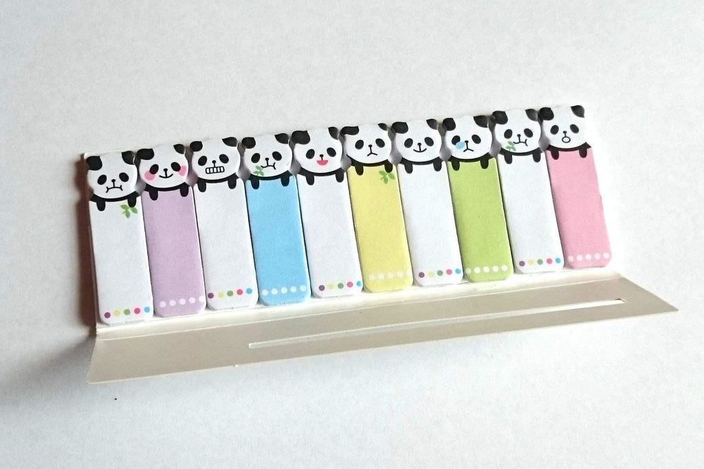PANDA DESIGN Sticky Page Book Marker Notes 150 Markers Total