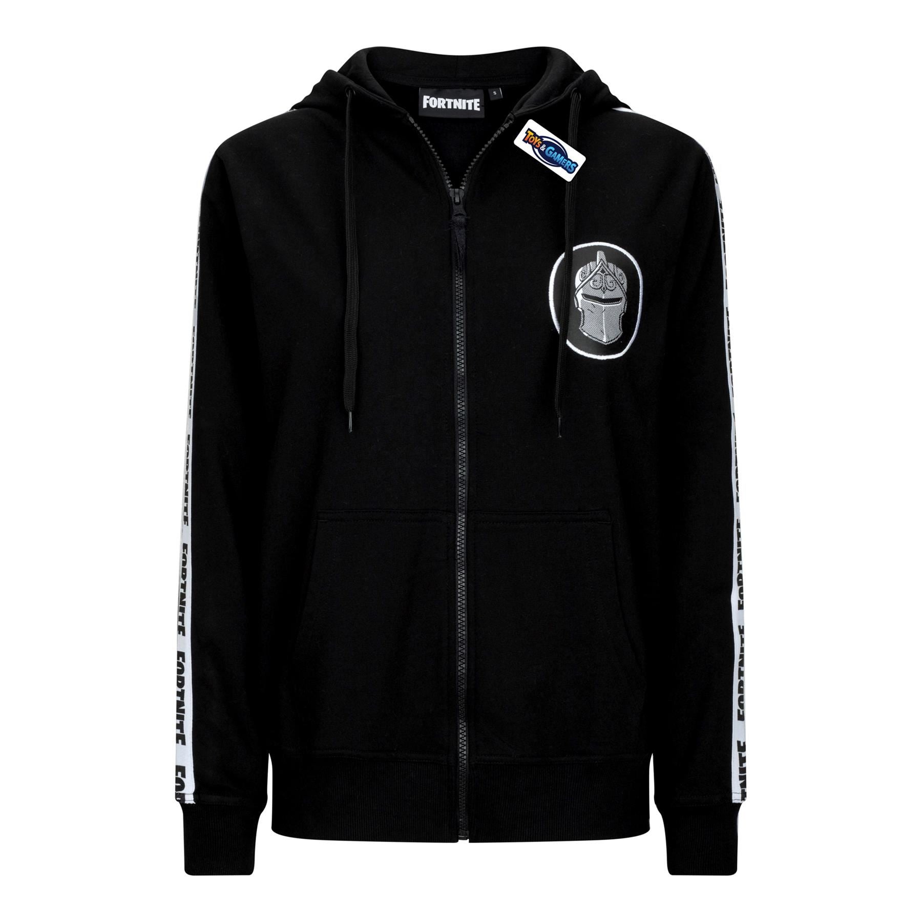 Official Fortnite Adult Black Knight Zipped Hoodie – Long-Sleeve Unisex Gaming Jacket – Sizes S-XL