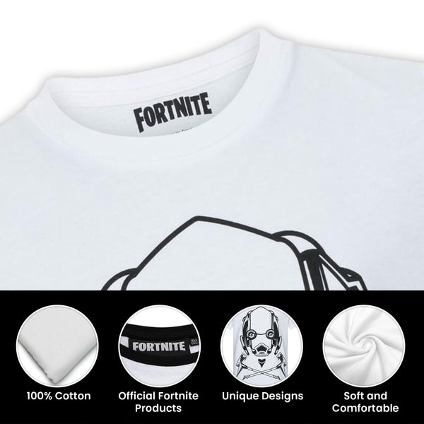 Fortnite Vertex with Dark Razor Pickaxe Gaming Design Youth T-Shirt - Short