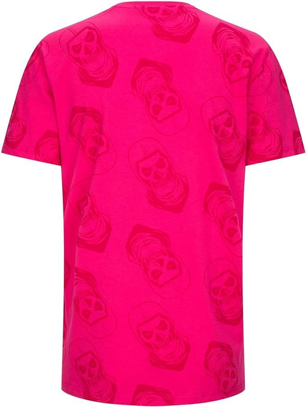 Fortnite Skull Trooper Blue Short Sleeve Unisex Kids Crew T-Shirt Cotton
