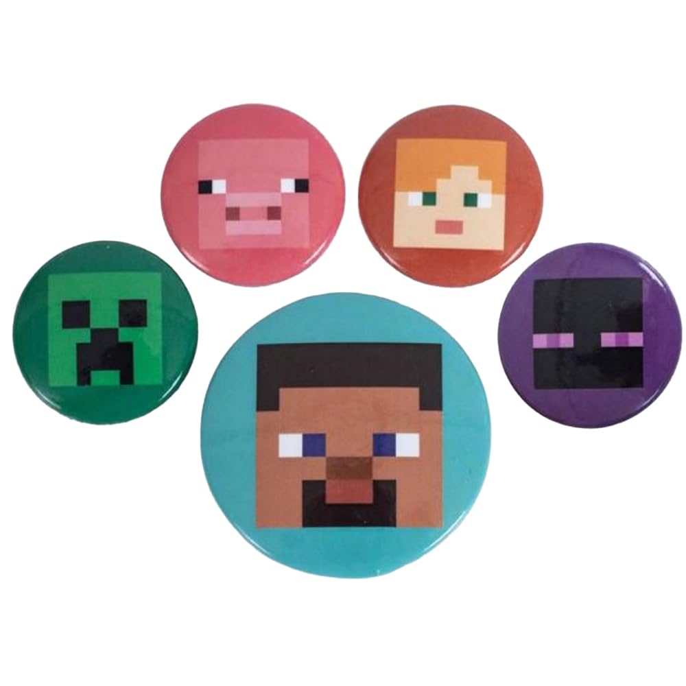 Minecraft Button Badge Set