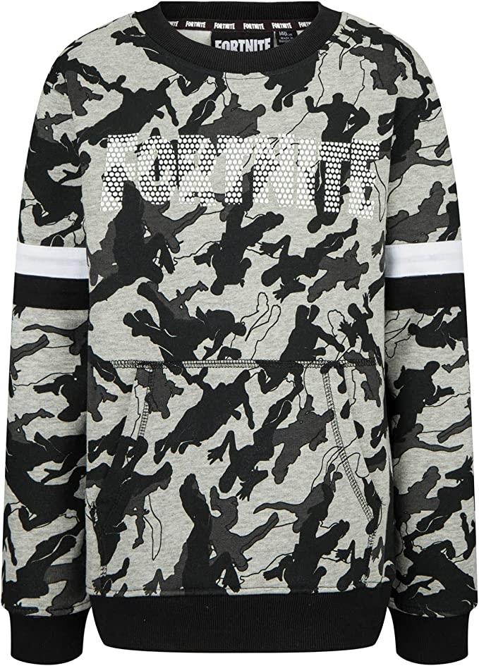 FORTNITE | LOGO | Grey | Long Sleeved | Unisex Kids | Crew Neck | Sweatshirt | Gaming Cotton Sweatshirt Sizes 7-14 Years……