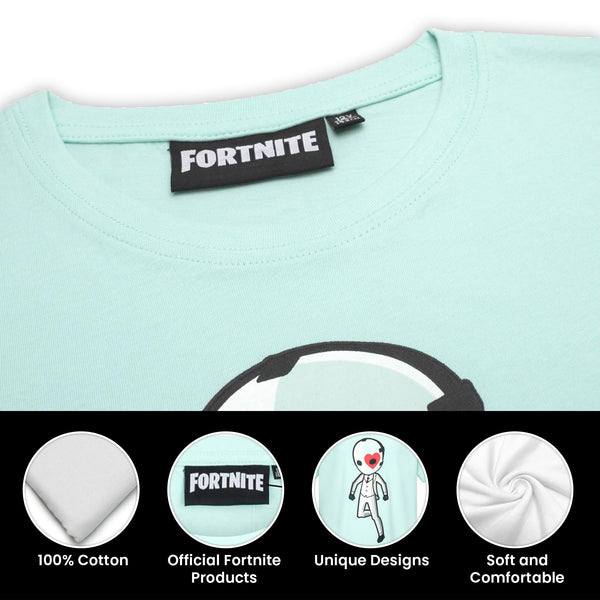 Fortnite Wild Card T Shirt Blue Grey Red Cotton Short Sleeve Tee Battle Royale