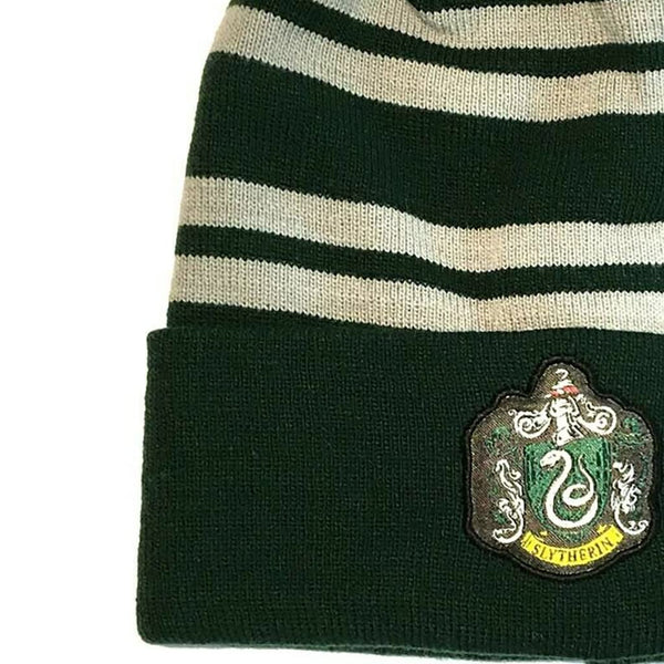 Harry Potter Beanie Slytherin House One Size Green Unisex Knitted Winter Hat