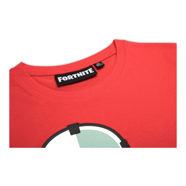 Fortnite Short Sleeve Business Man Red Crew Neck Unisex Youth T-Shirt Red 11-12