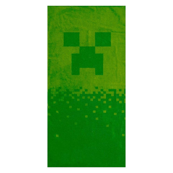 Minecraft Digital Creeper Bath Towel Beach Towel 70 x 140 cm 100% Cotton Green
