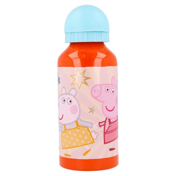 Peppa George Characters Aluminium Sports Bottle 400ml - Holiday Back to School