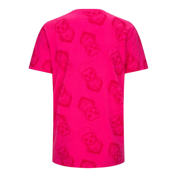 Fortnite Logo & Skull Trooper Pink T-Shirt