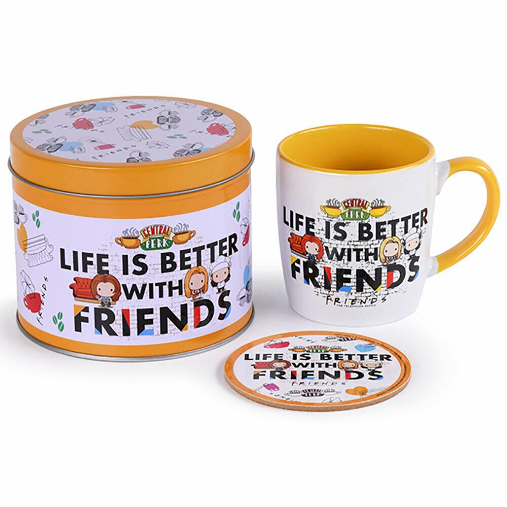 Friends Life Is Better Mug and Coaster Set in Gift Tin