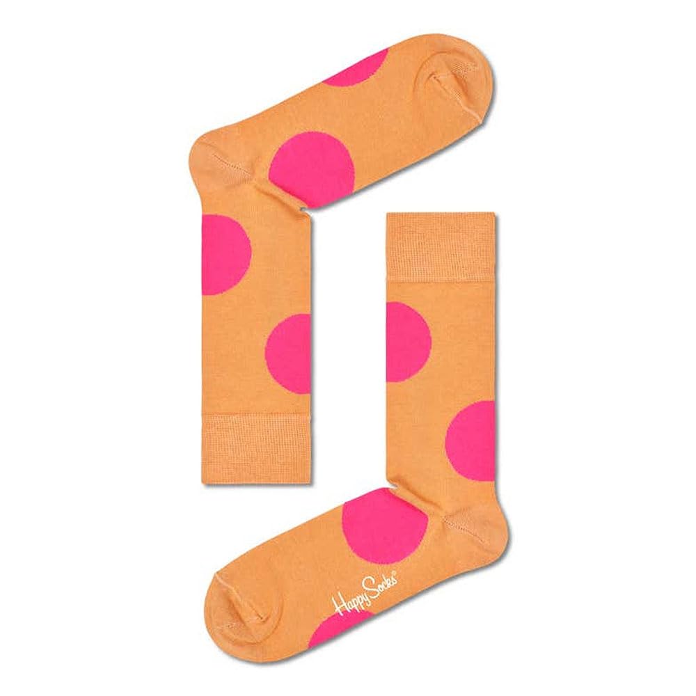 Happy Socks Jumbo Dot Unisex Adult Printed High Socks Orange 41-46