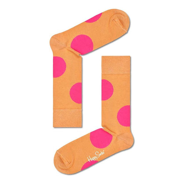 Happy Socks Jumbo Dot Unisex Adult Printed High Socks Orange 41-46