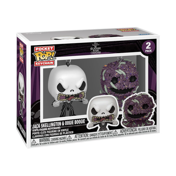 Funko Pop! Keychain: The Nightmare Before Christmas 2pk - Jack Skellington/Oogie