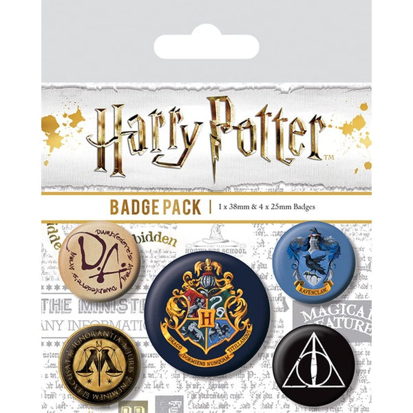 Harry Potter Hogwarts Badge Set