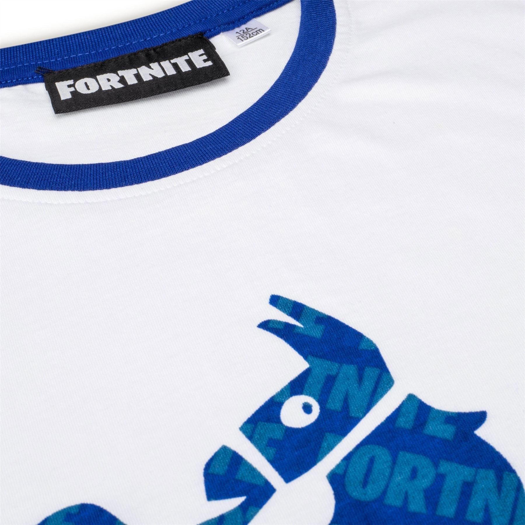 FORTNITE | LLAMA | White | Short Sleeved | Unisex Kids | Crew | Gaming Cotton T-Shirt Sizes 10 - 14 Years