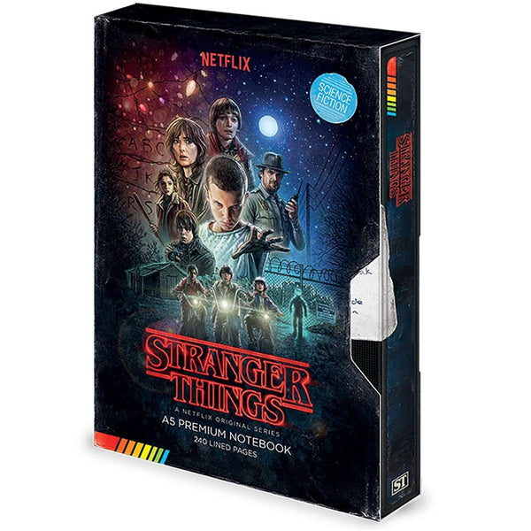 Stranger Things A5 Premium Notebook VHS-Style Season 1