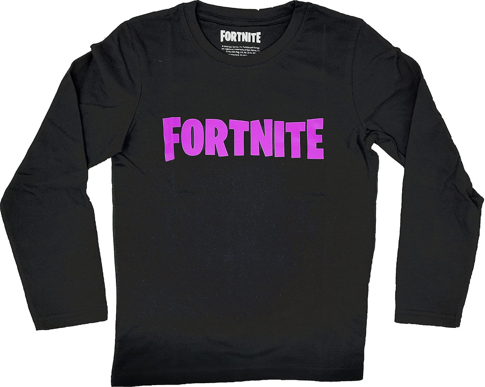 Fortnite Long-Sleeved T-Shirt Black 2 16 Years