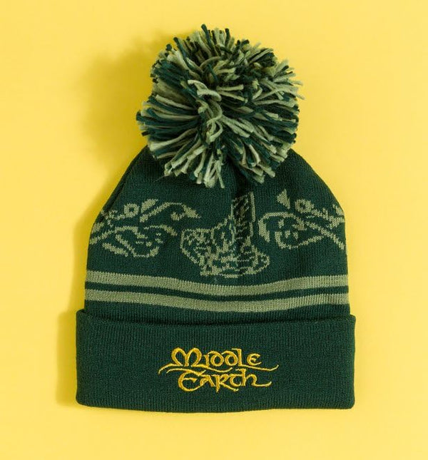 Lord Of The Rings Middle Earth Knitted Bobble Hat and Scarf Set