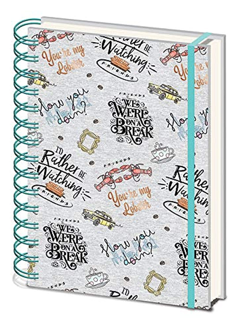 Friends Notebook A5 Spirals - (Marl)