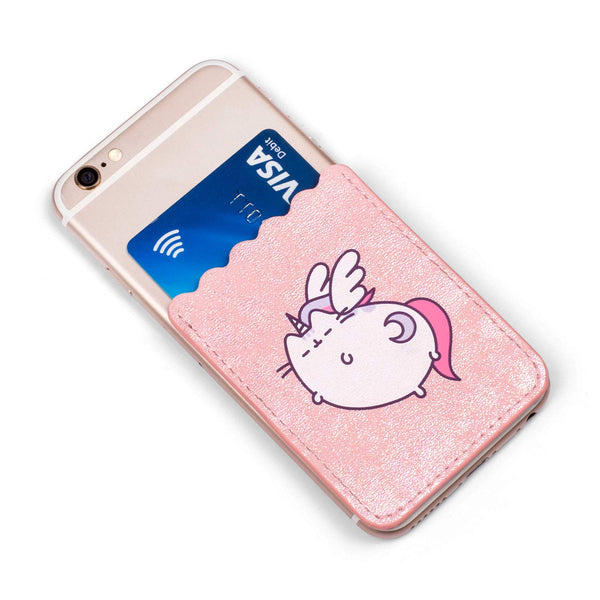 Thumbs Up Pusheen Phone Pocket Mobile Phone Card Holder and Stick On Wallet