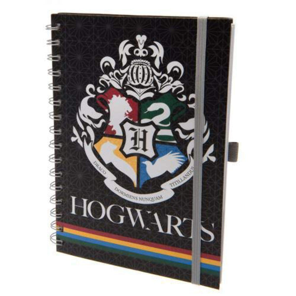 Harry Potter Unlock Your Wizardry: Hogwarts A5 Spiral Notebook with Hard Cover &