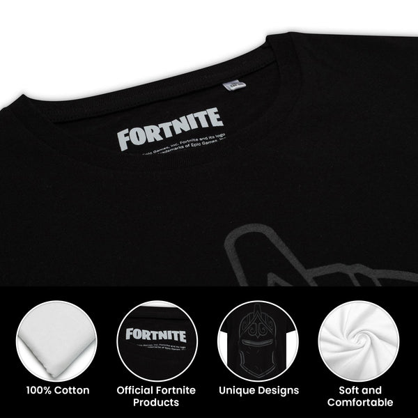 Fortnite Black Knight T Shirt Black Cotton Battle Royale Video Game T-Shirt Ages