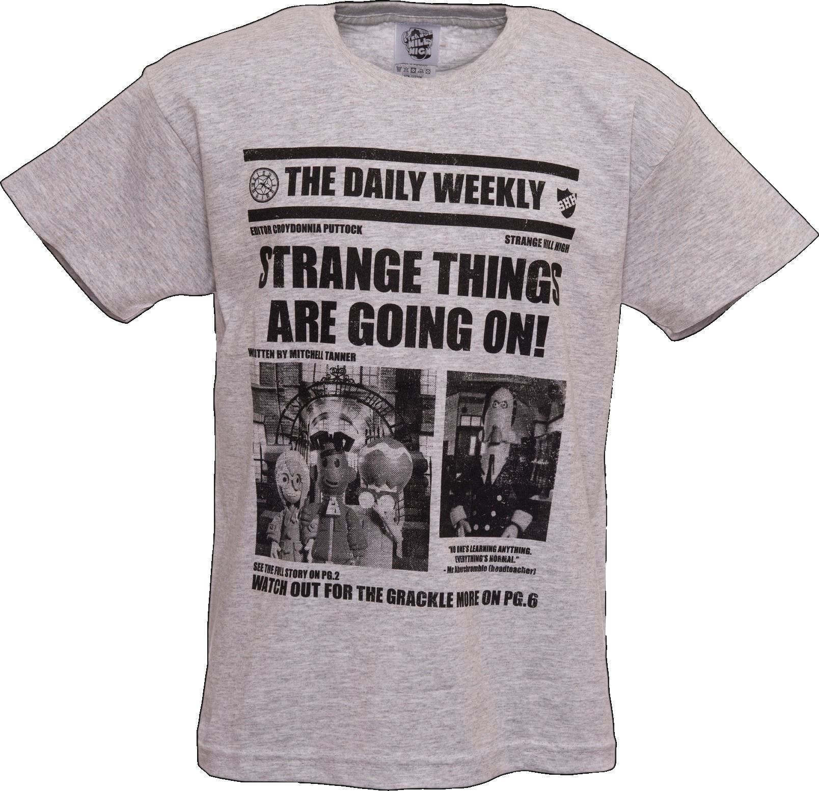 Officially Licensed | STRANGE HILL HIGH | Youth T-Shirt | Age 3-4 Years
