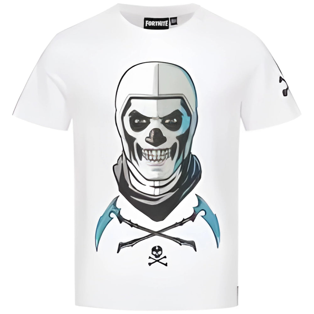 Fortnite - Skull Trooper - T-Shirt Youth design de jeu - T-Shirt Short Sleeve en