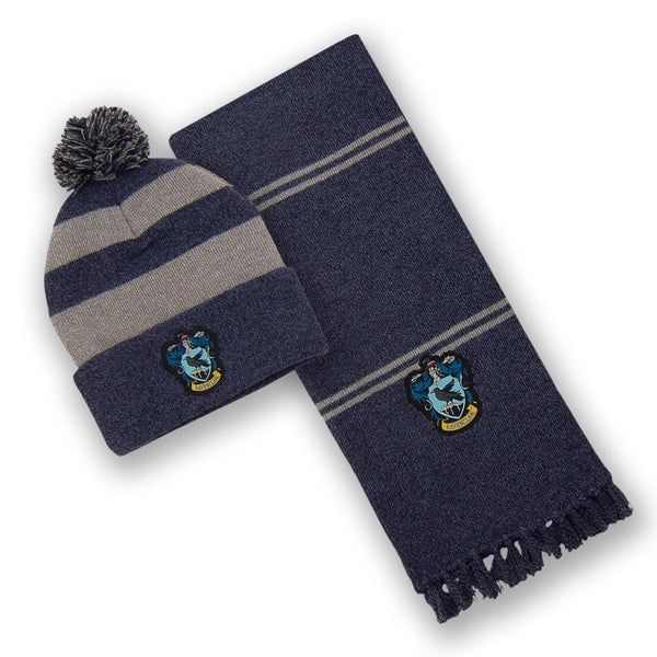 Harry Potter Official Ravenclaw House One Size Blue Unisex Knitted Winter Hat &