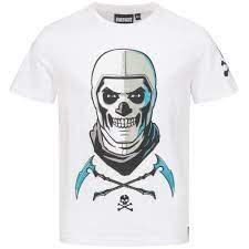 Fortnite Skull Trooper White Gaming Cotton T-Shirt Sizes 10-16 Years (12 Years)