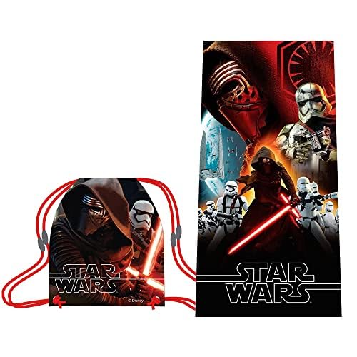 Pack Gift Summer Small Towel Cotton and Bag Gym Bag of Star Wars VII