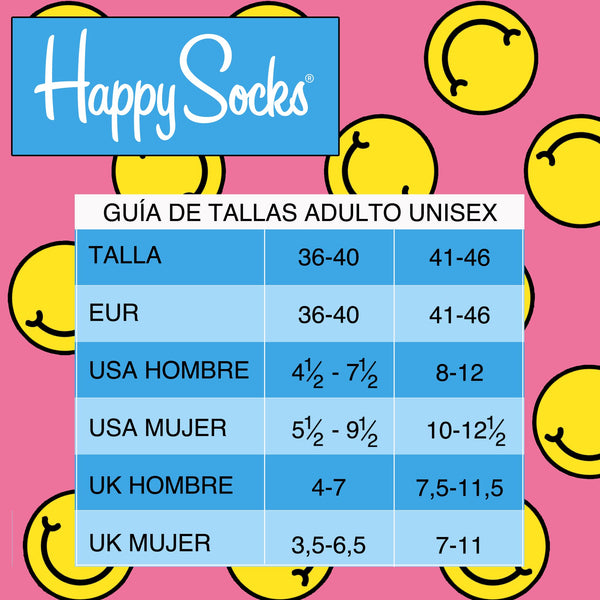 Happy Socks Solid Rib Socks Unisex Adult multicoloured 41-46