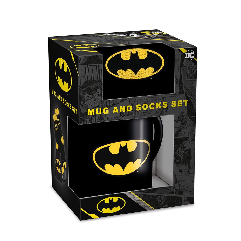 DC Pyramid International Batman (BATMAN LOGO) MUG & Sock SET - Iconic Batman Logo