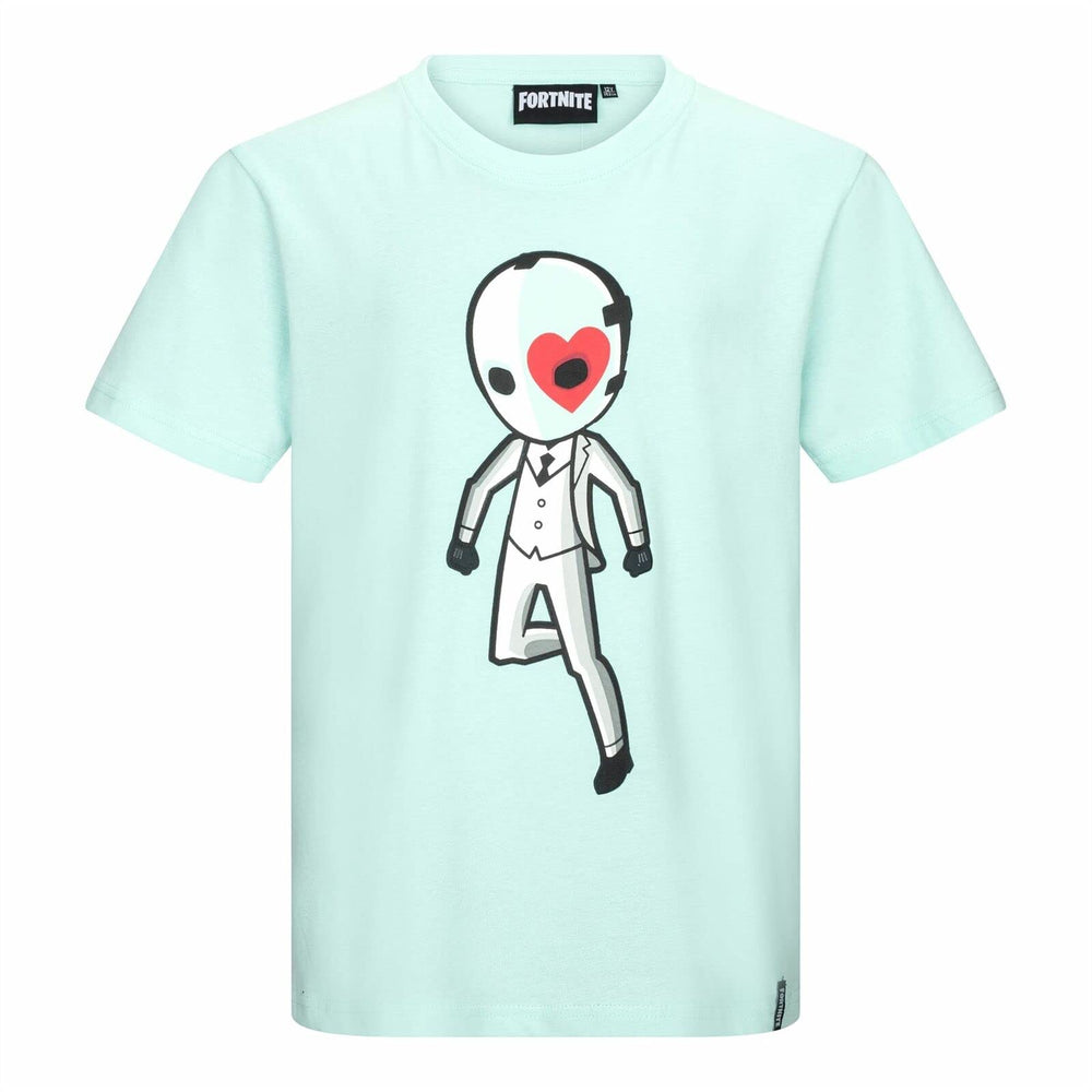 Fortnite Wildcard Skin Short Sleeve T-Shirt for Boys and Girls Turquoise Size 140