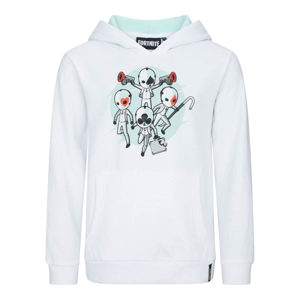 Fortnite Wild Card Cotton Hoodie White