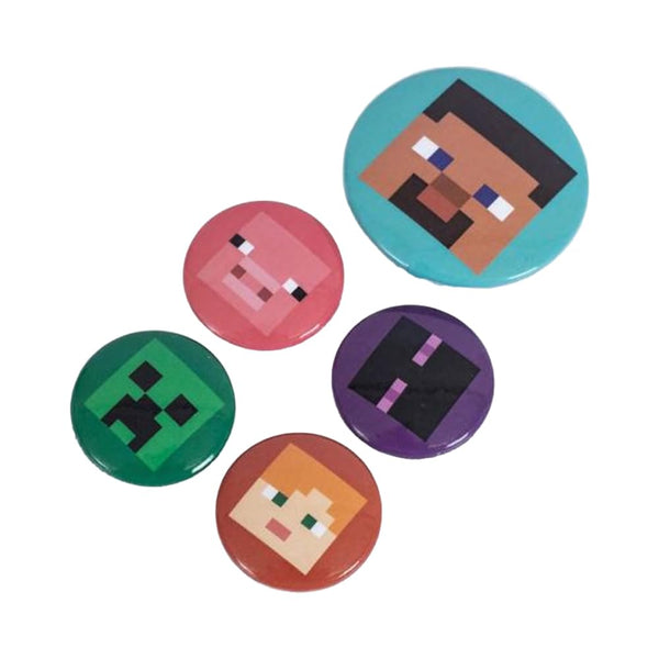 Minecraft Button Badge Set
