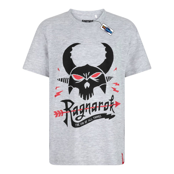 Fortnite T- Shirt Boys Grey Clair 14 Years