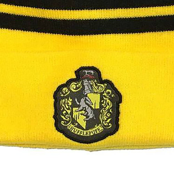 Harry Potter Beanie Hufflepuff House One Size Yellow Unisex Knitted Winter Hat