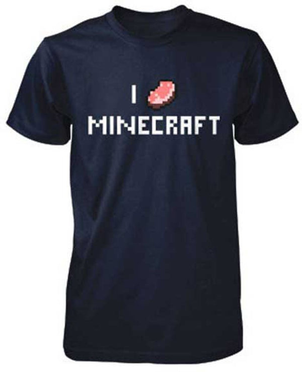 Minecraft I Porkchop Minecraft T-Shirt Kids Navy L