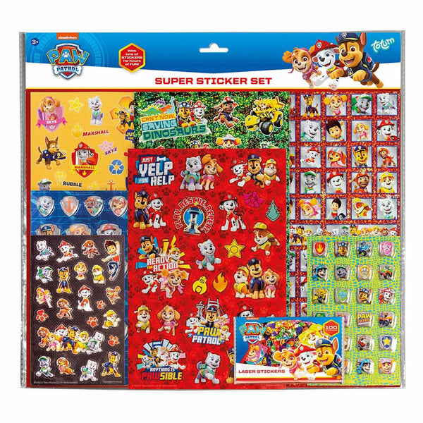 Totum Paw Patrol Super Sticker SET - With over 300 stickers a bag of over 100