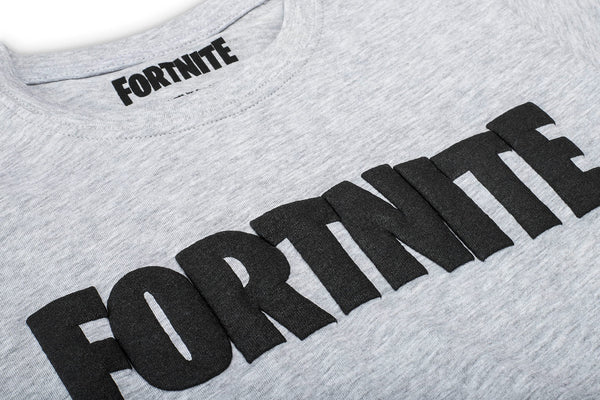 Fortnite T-Shirt för pojkar Ljusgrå 164 cm